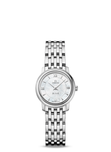 Omega De Ville Prestige Quartz 24.4 Stainless Steel / MOP / Bracelet